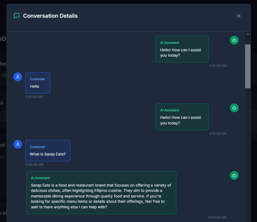 Conversation details screenshot